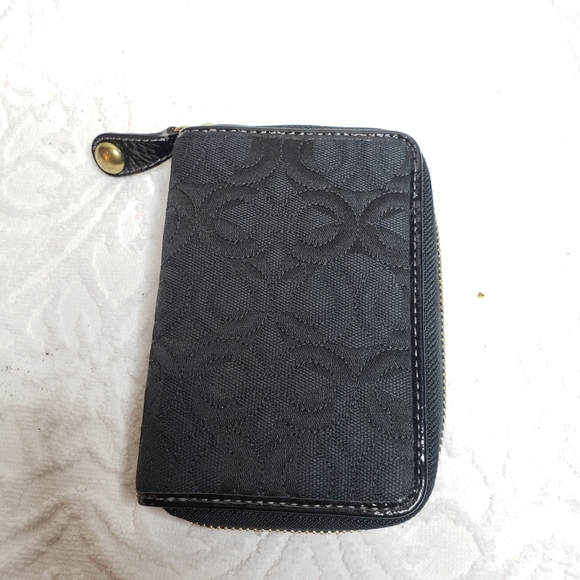 Coach zipper mini planner
